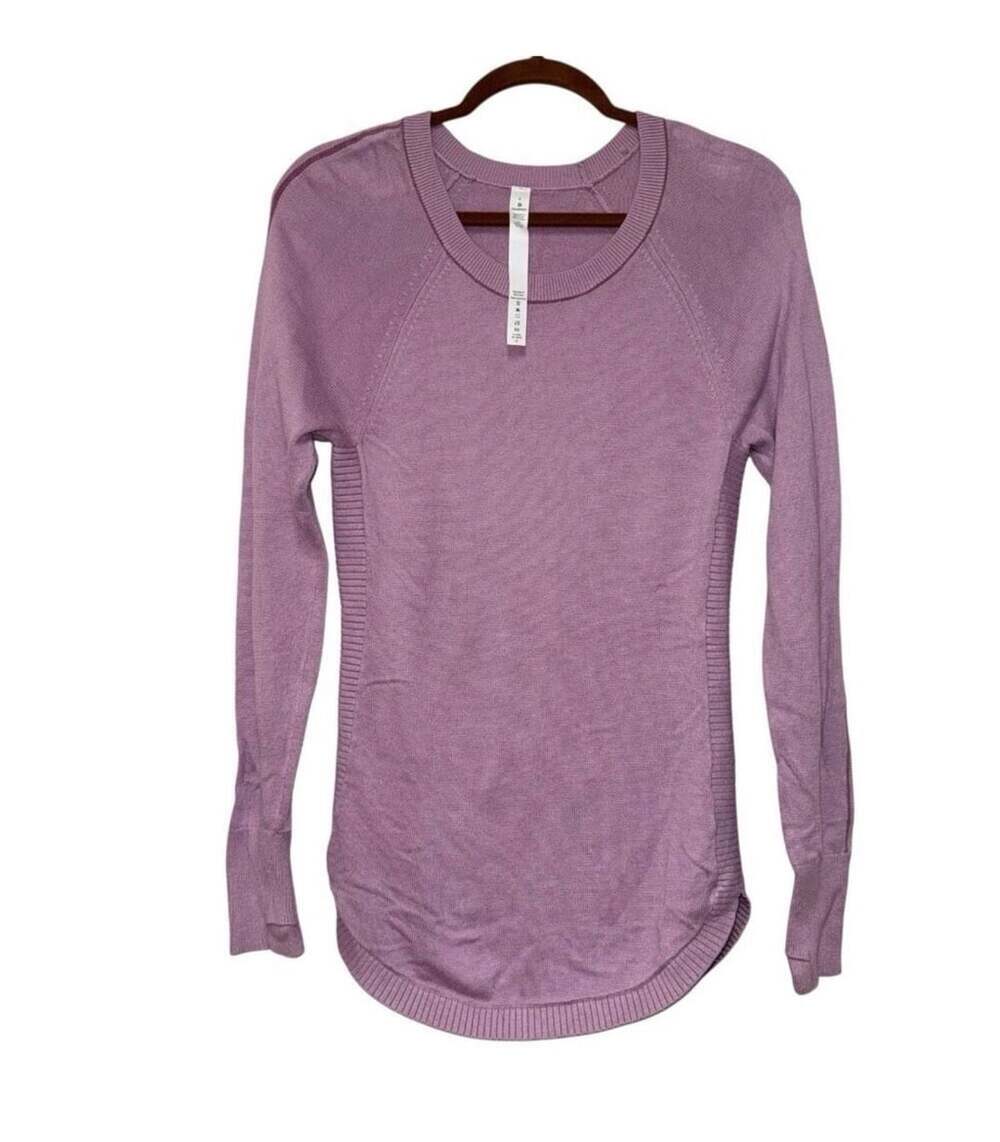 Lululemon Hello Aloe Pullover Sweater Antoinette Modal Silk Size 4 / Small